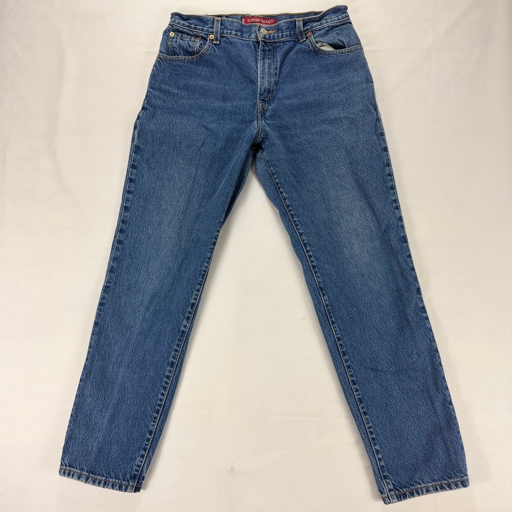 Levi's 550 Women's Classic Relaxed Tapered Jeans Medium Wash Cotton Size 12 - Picture 2 of 10